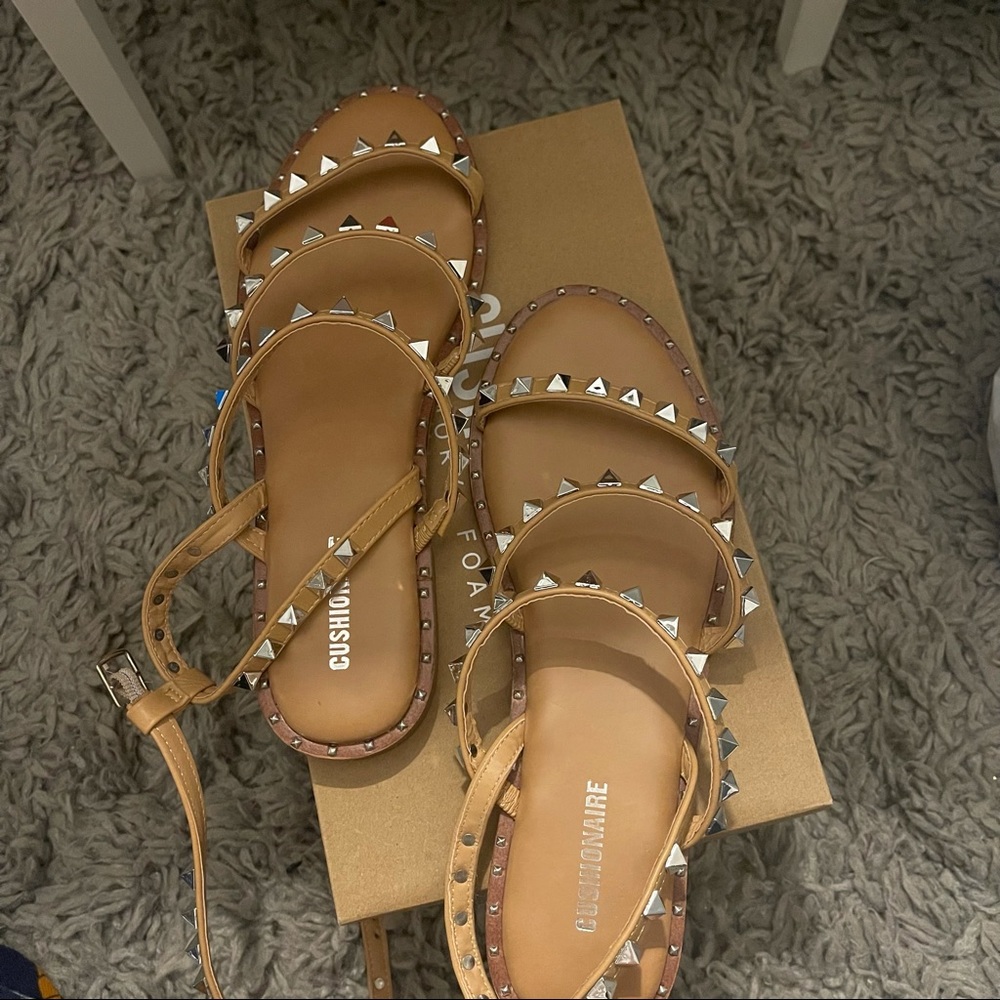 Studded Gladiator Ankle Sandals